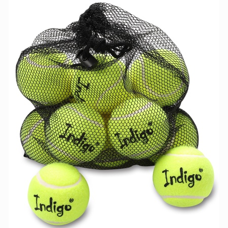 Купить Мяч для большого тенниса Indigo (12 шт в сетке) начальный уровень в Ртищеве 