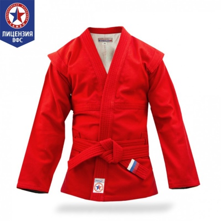 Купить Куртка для самбо "Атака" ВФС (подкладка, пояс)  р 36-48 в Ртищеве 