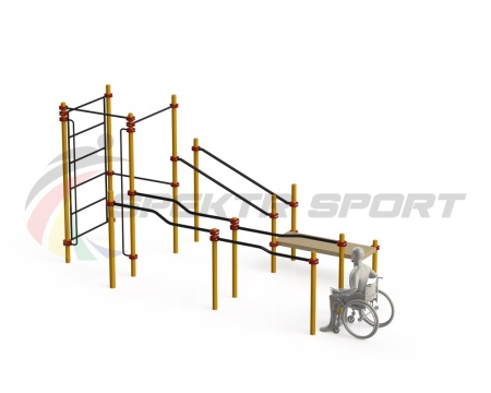 Купить Спортивный комплекс для инвалидов-колясочников WRK-D16_76mm в Ртищеве 