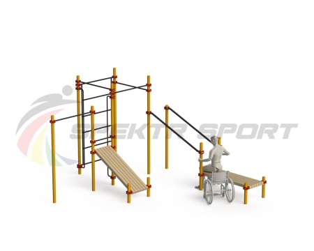 Купить Спортивный комплекс для инвалидов-колясочников WRK-D20_76mm в Ртищеве 